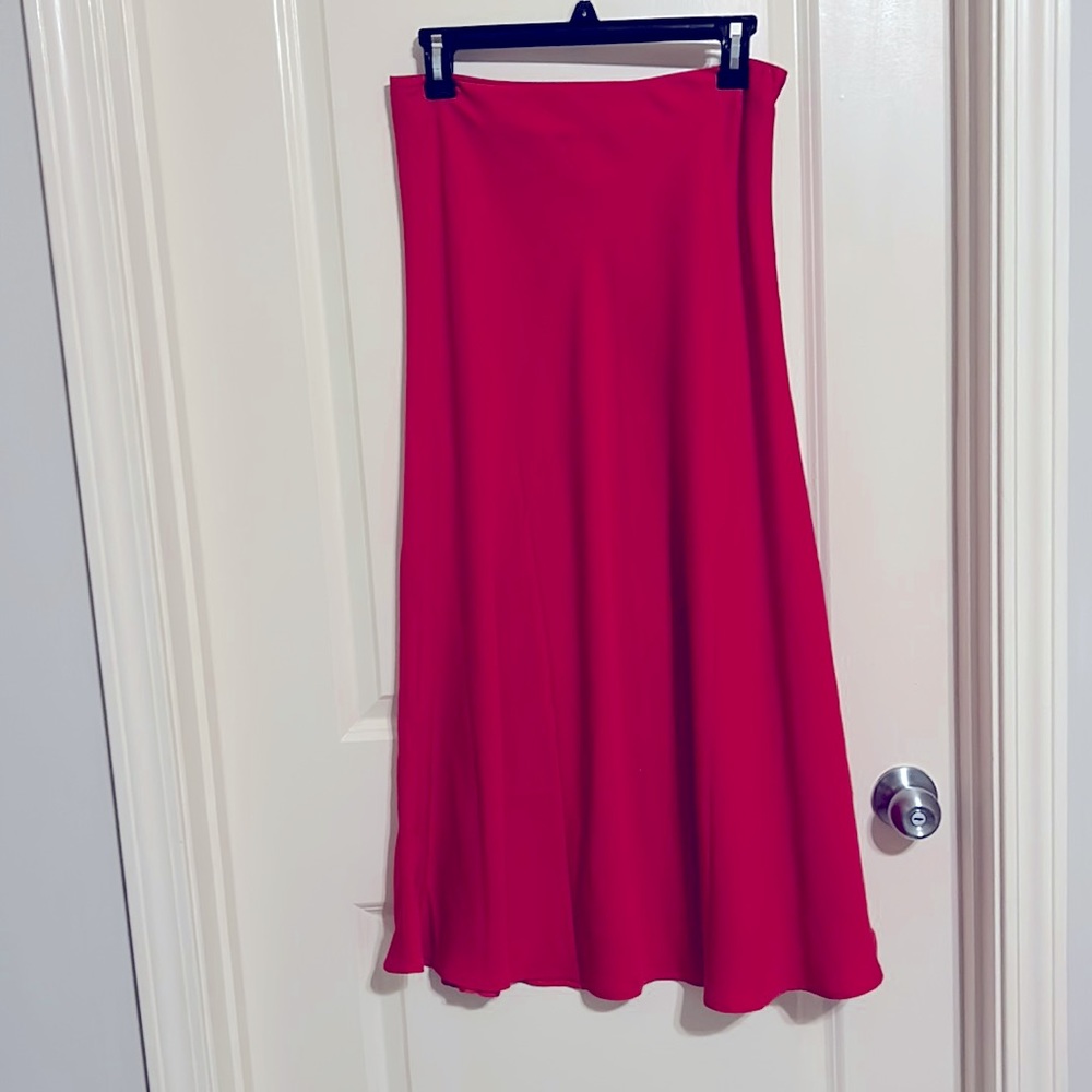 ModCloth red flowy long Skirt
